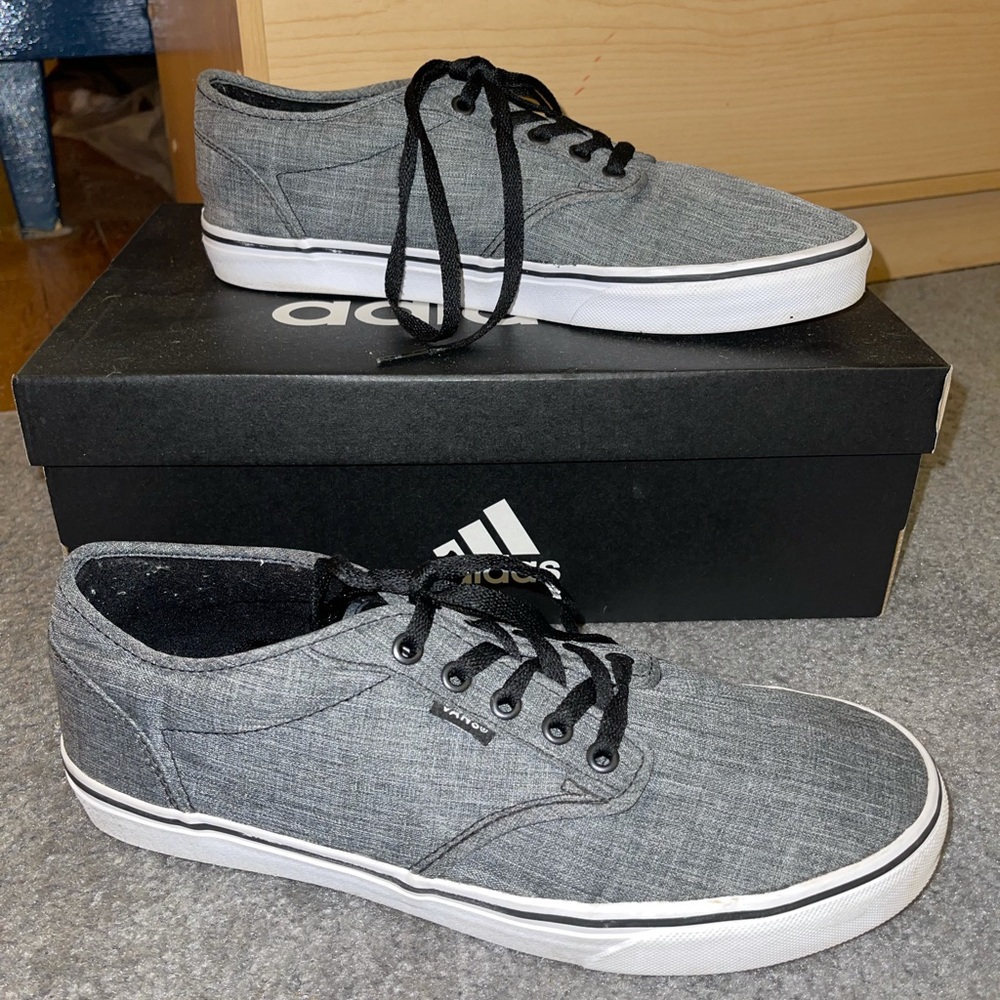 Size 10.5 Gray Vans